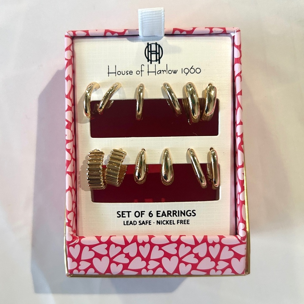 House Of Harlow Gold Earring 19690 6pk